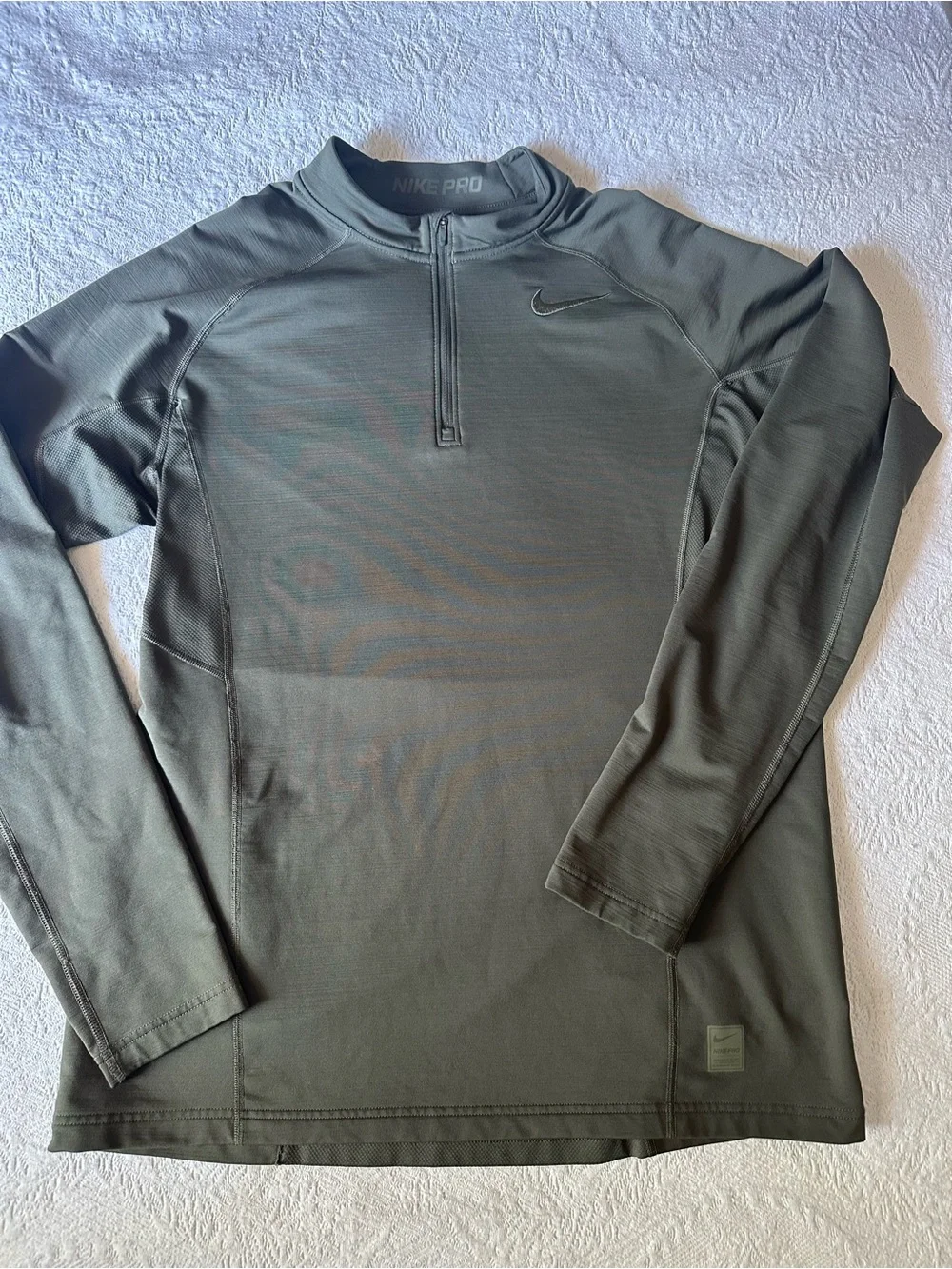 Nike Olive Green Half-Zip Training Top